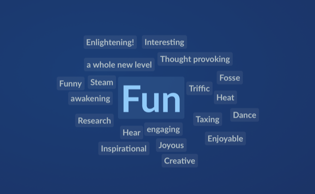 What our students said about our 2020 e-School - Fun, Enlightening, Creative, Inspirational